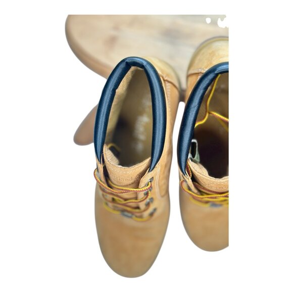 Timberland Women's Waterproof Padded Collar Chuckka Boots Wheat Tan Size 8M - Picture 3 of 14